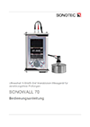 Bedienungsanleitung SONOWALL 70 Bedienungsanleitung SONOWALL 70